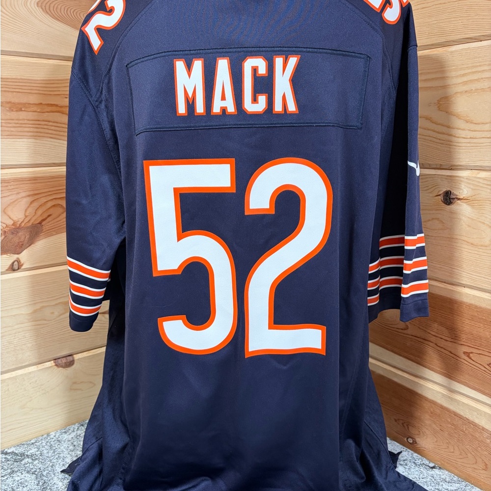 NFL Chicago Bears Khalil Mack- #52 Navy Blue Jersey Official- Men’s XL